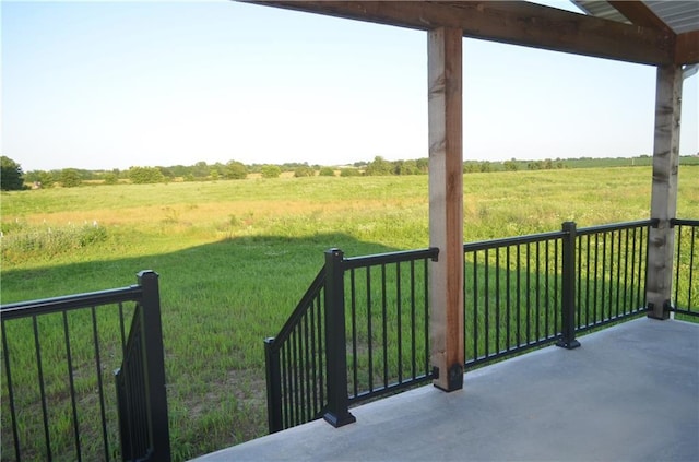 1086 SW 75 Th Rd, Holden, MO 64040 - view of patio / terrace featuring a view of rural / pastoral area