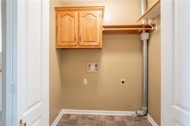 1703 Rolling Rock Rd, Raymore, MO 64083 - washroom featuring electric dryer hookup, hookup for a washing machine, and cabinet space