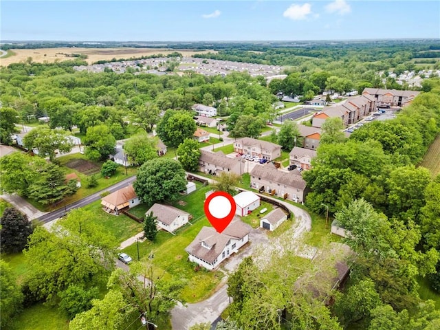 312 2nd St, Ferrelview, MO 64163 - aerial perspective of suburban area