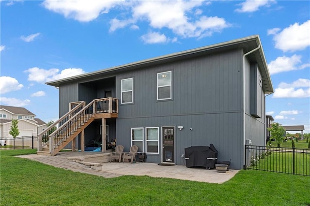 29702 W 195th St, Gardner, KS 66030 - rear view of property featuring stairs and a patio