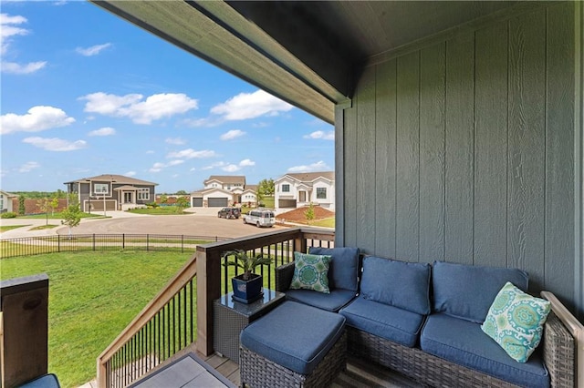 29702 W 195th St, Gardner, KS 66030 - balcony featuring an outdoor hangout area and a residential view