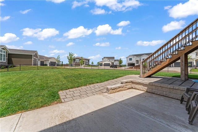 29702 W 195th St, Gardner, KS 66030 - view of yard with a residential view, stairs, and a patio