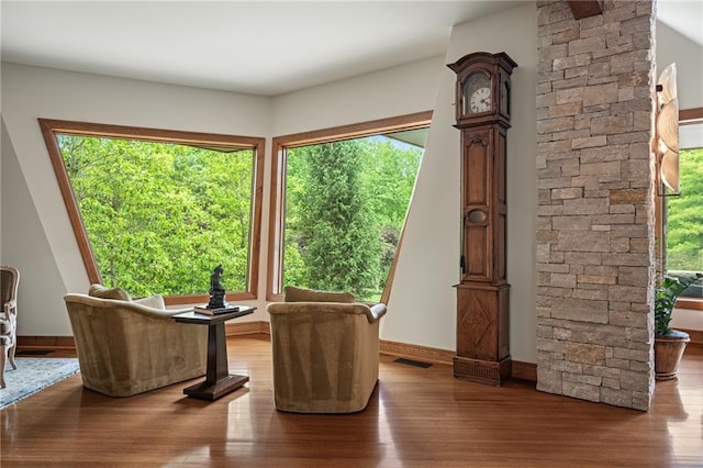 8700 Lee Blvd, Leawood, KS 66206 - dining area with wood finished floors and baseboards