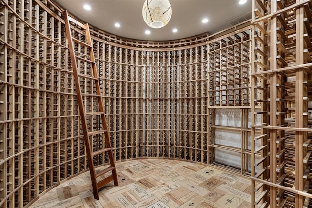 8700 Lee Blvd, Leawood, KS 66206 - wine room featuring recessed lighting