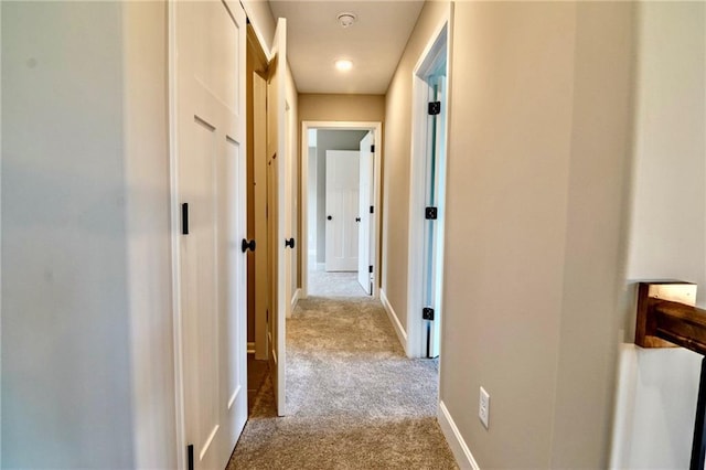7812 N Spruce Ave, Kansas City, MO 64119 - hallway featuring carpet flooring and baseboards