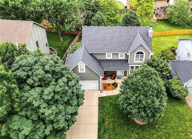 12287 S Mullen Rd, Olathe, KS 66062 - aerial view of property and surrounding area