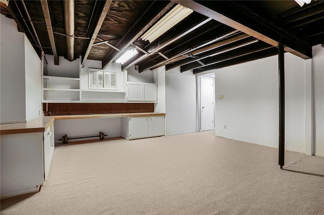 10981 Rosehill Rd, Overland Park, KS 66210 - finished below grade area with light carpet