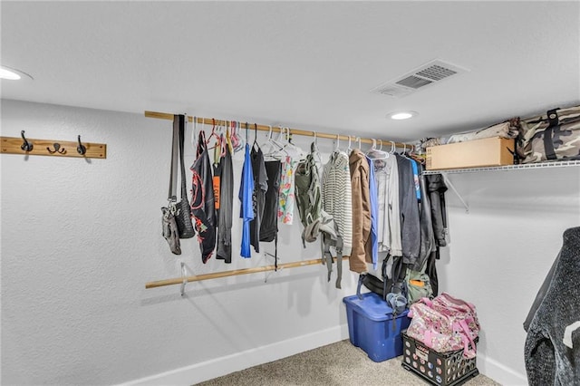 203 Pine St, Wellsville, KS 66092 - walk in closet featuring carpet flooring