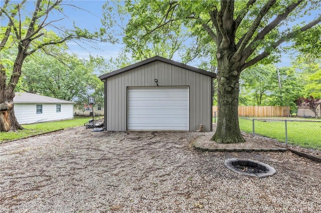 203 Pine St, Wellsville, KS 66092 - view of detached garage