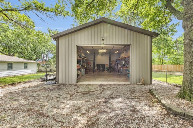203 Pine St, Wellsville, KS 66092 - view of detached garage