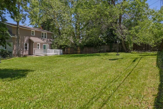 1515 E 77th Ter, Kansas City, MO 64131 - view of yard featuring a wooden deck
