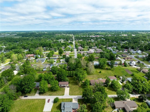 aerial view of residential area