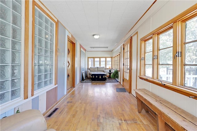 827 Pacific Ave, Osawatomie, KS 66064 - corridor with light wood finished floors