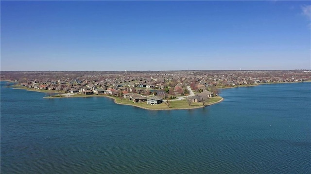 4704 SW Gull Point Dr, Lees Summit, MO 64082 - aerial view of residential area with a nearby body of water