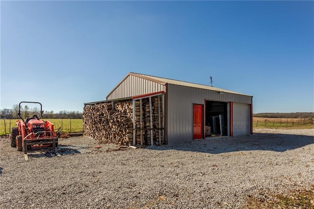 6721 S Read Rd Unit 1, Pleasanton, KS 66075 - view of outdoor structure featuring an outdoor structure and a view of rural / pastoral area