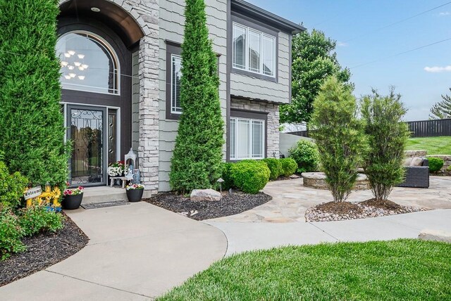 9500 Georgia Ave, Kansas City, KS 66109 - property entrance with stone siding