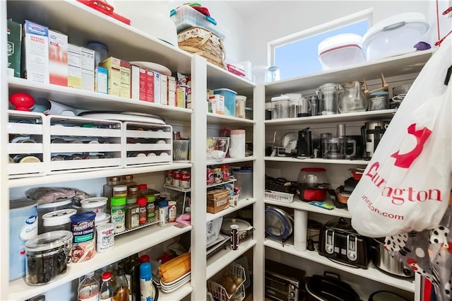 view of pantry