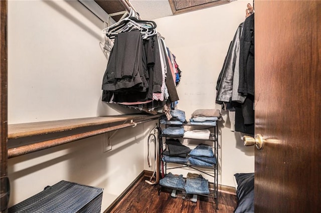 2018 Park Ln, Smithville, MO 64089 - walk in closet with wood finished floors