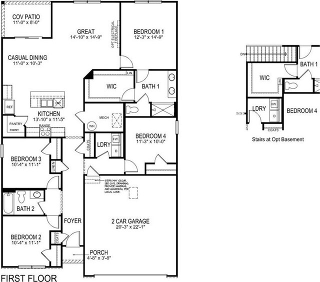 2202 Creek View Ln, Raymore, MO 64083 - floor plan / room layout