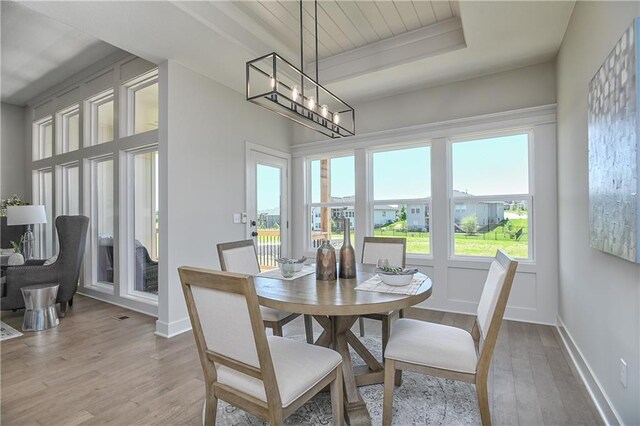 5854 Mccormick Dr, Shawnee, KS 66226 - dining space featuring wood finished floors and baseboards