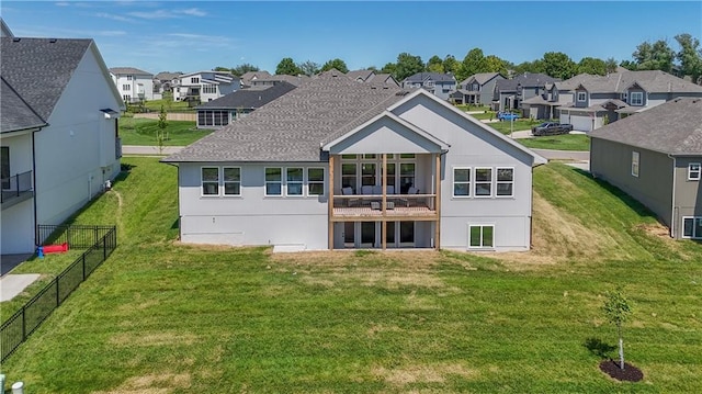 5854 Mccormick Dr, Shawnee, KS 66226 - rear view of property with a residential view