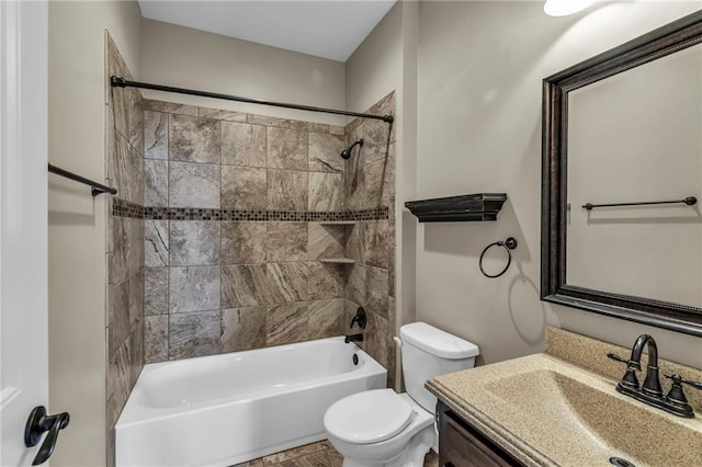 12750 N Arbor Way, Platte City, MO 64079 - bathroom featuring toilet,  shower combination, and vanity