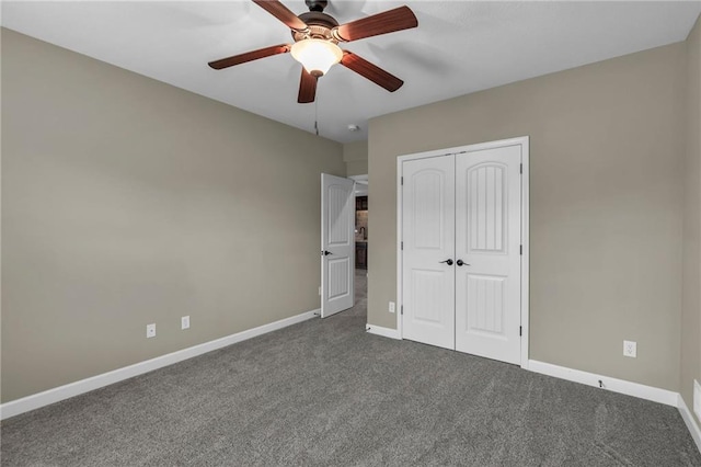 12750 N Arbor Way, Platte City, MO 64079 - unfurnished bedroom featuring dark colored carpet, baseboards, and a closet
