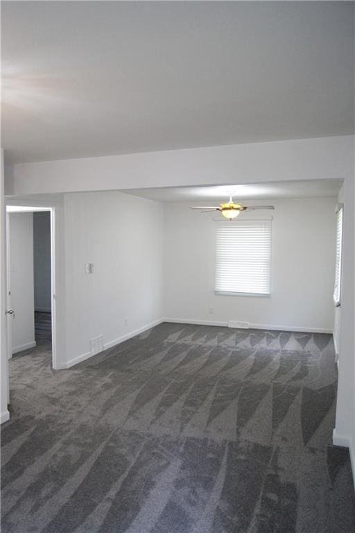 1919 Seneca St, Leavenworth, KS 66048 - unfurnished room featuring dark colored carpet and baseboards