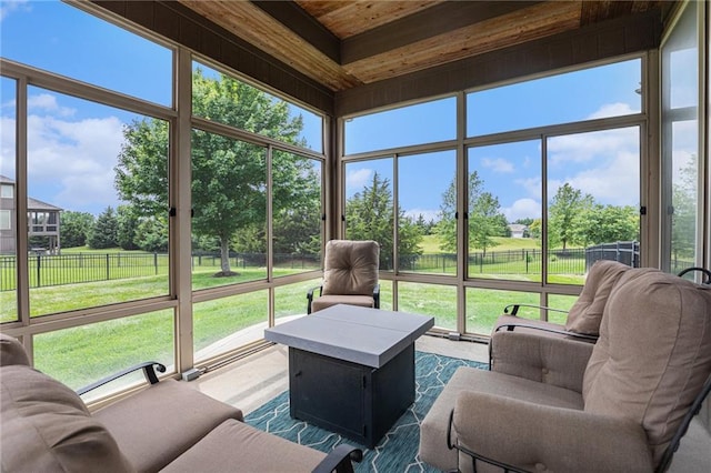 25205 W 97th Ter, Lenexa, KS 66227 - sunroom with outdoor lounge area