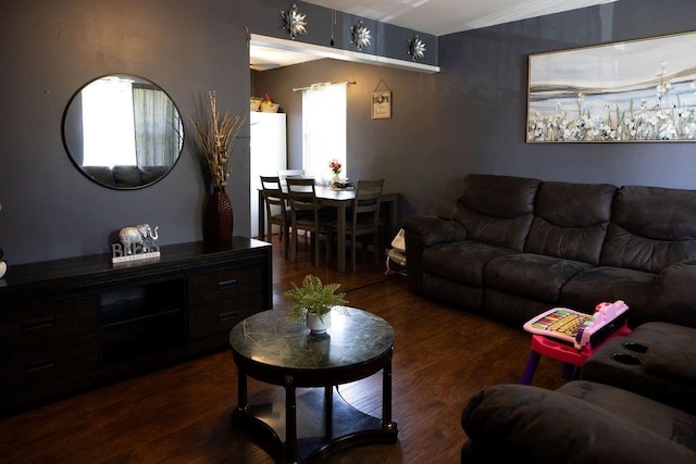 108 N Evanston Ave, Independence, MO 64053 - living area with dark wood finished floors