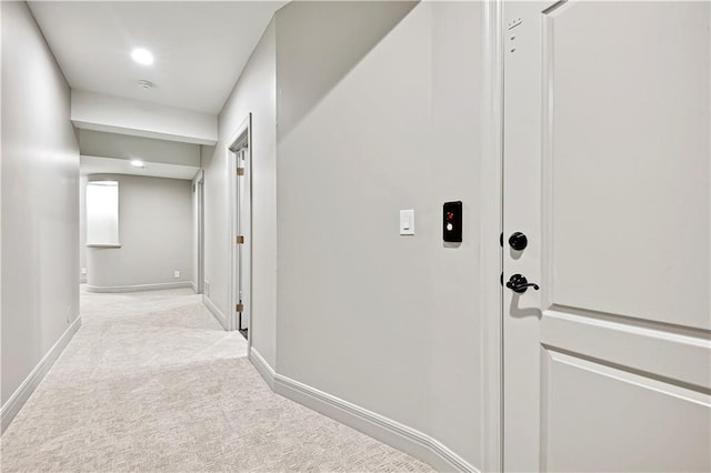11349 Buena Vista St, Leawood, KS 66211 - hall with carpet flooring, baseboards, and recessed lighting