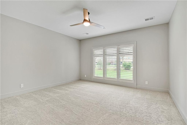 11349 Buena Vista St, Leawood, KS 66211 - empty room with ceiling fan, baseboards, and light colored carpet
