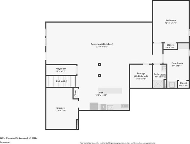 14814 Sherwood St, Leawood, KS 66224 - property floor plan