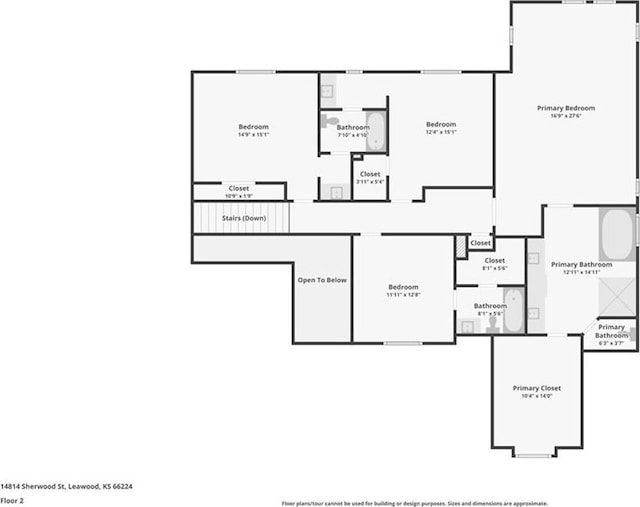 14814 Sherwood St, Leawood, KS 66224 - home floor plan