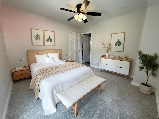 5715 Forest Ave, Kansas City, MO 64110 - bedroom with carpet and ceiling fan