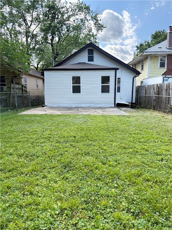 5715 Forest Ave, Kansas City, MO 64110 - rear view of property featuring a patio area