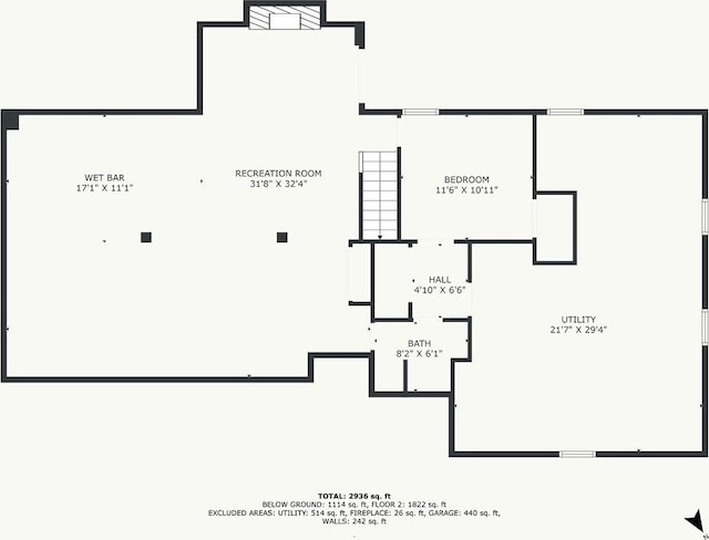 4212 NW Briarcliff Ln, Kansas City, MO 64116 - floor plan / room layout