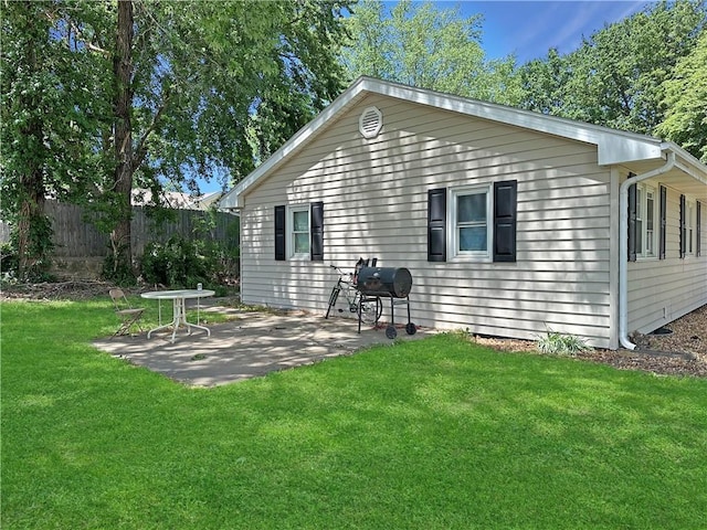 back of house featuring a patio area