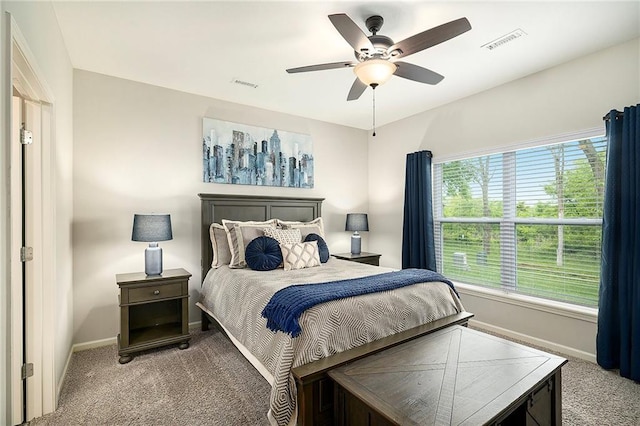 7812 NW 124th St, Kansas City, MO 64163 - bedroom featuring light colored carpet, baseboards, and ceiling fan