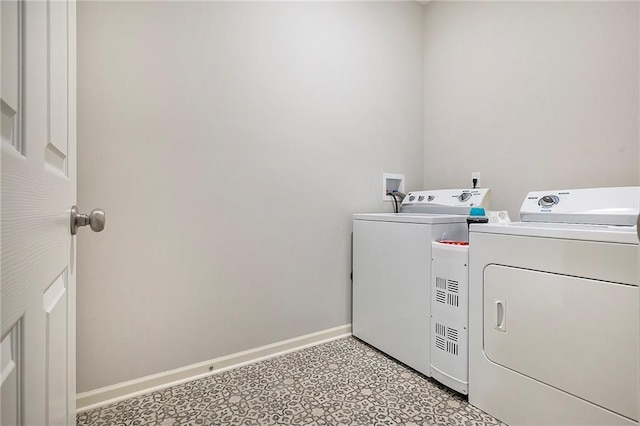 7812 NW 124th St, Kansas City, MO 64163 - washroom with washer and dryer, light floors, and baseboards