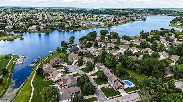 5263 SW Raintree Pkwy, Lees Summit, MO 64082 - view of property location featuring a large body of water and nearby suburban area