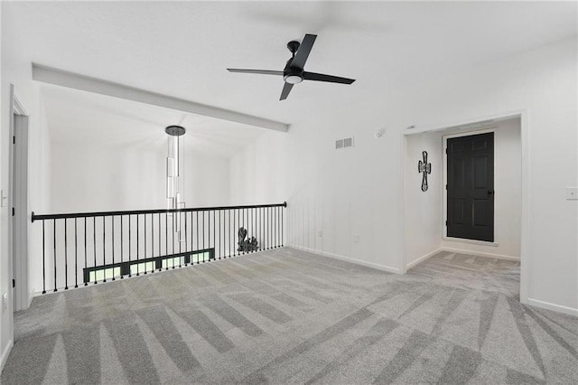 5263 SW Raintree Pkwy, Lees Summit, MO 64082 - carpeted spare room with a ceiling fan and baseboards