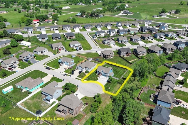 2511 E Maple Ct, Tonganoxie, KS 66086 - aerial view of property's location with nearby suburban area