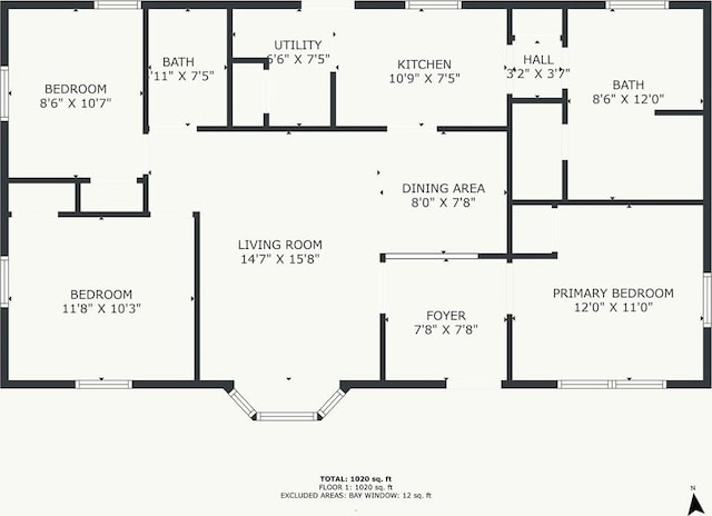 712 NE 45th St, Kansas City, MO 64116 - floor plan / room layout