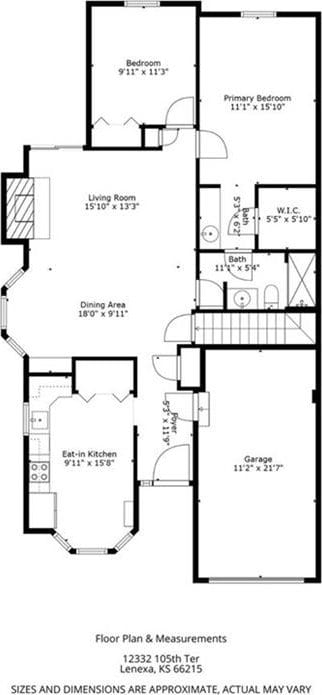 12332 W 105th Ter, Overland Park, KS 66215 - property floor plan