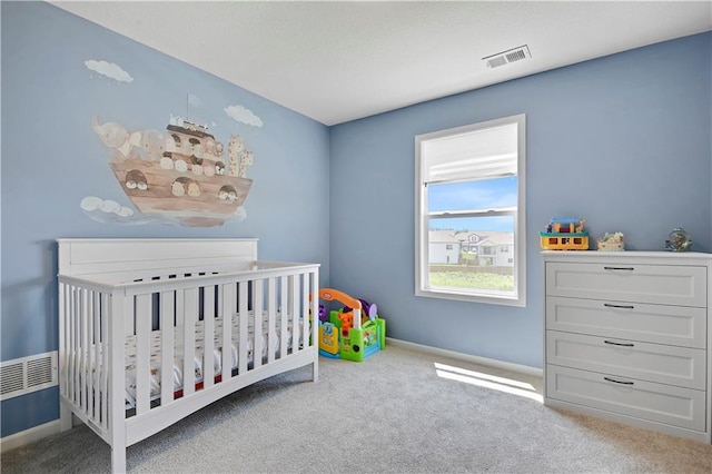 19629 W 196th St, Spring Hill, KS 66083 - carpeted bedroom featuring a crib and baseboards