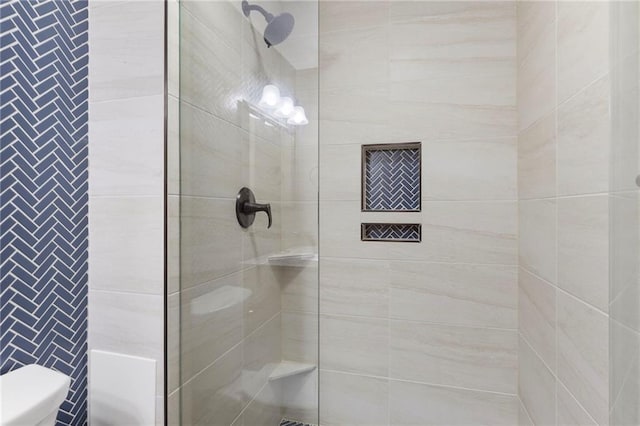 24318 W 91st Pl, Lenexa, KS 66227 - bathroom featuring toilet and a tile shower
