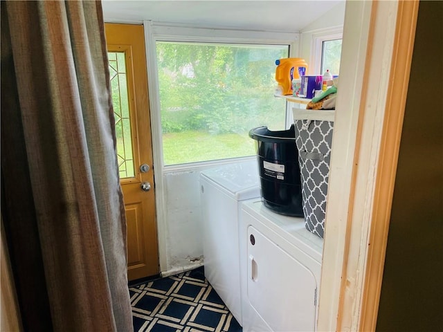 2302 3rd Ave, Leavenworth, KS 66048 - washroom with separate washer and dryer and plenty of natural light