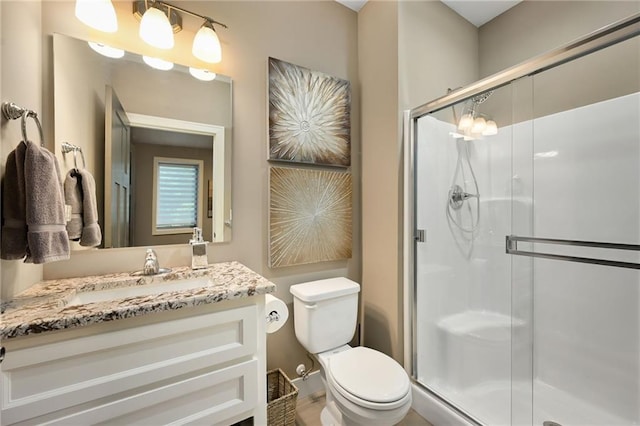 16812 Gillette St, Overland Park, KS 66221 - full bath with toilet, vanity, and a stall shower