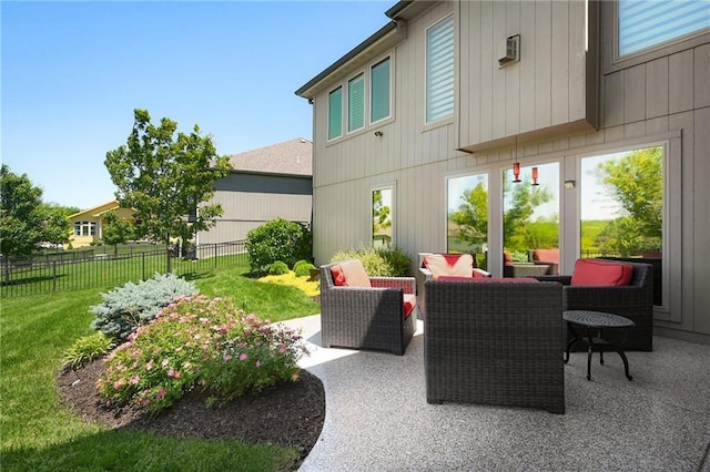 16812 Gillette St, Overland Park, KS 66221 - view of patio with outdoor lounge area